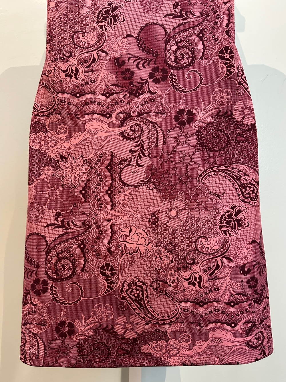 Ann Taylor Purple Patterned Dress Medium - Picture 7 of 13